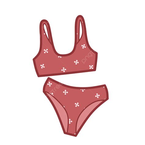 Bikini Red Clipart Png Images Red Bikini Simple Pattern Red Bikini Set Simple Bikini