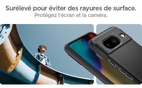 Spigen Thin Fit Coque Compatible Avec Google Pixel Noir Amazon Fr