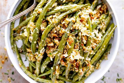 Garlic Parmesan Roasted Green Beans Recipe – How to Roast Green Beans ...