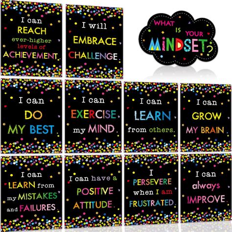 Buy Growth Mindset S Confetti Bulletin Board Display Set Positive