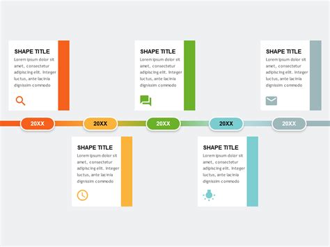 Horizontal Timeline Contents Box PowerPoint-Templates - PowerPoint Free