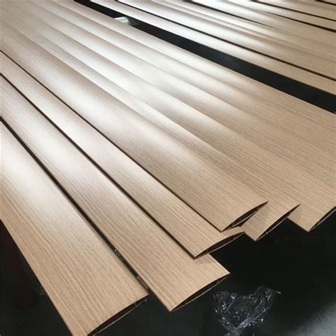 Powder Coated Wooden Grain Aluminium Shutter Profile Factory Made In