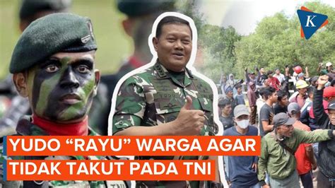 Usai Pakai Kata Piting Panglima Yudo Minta Warga Rempang Tak Takut