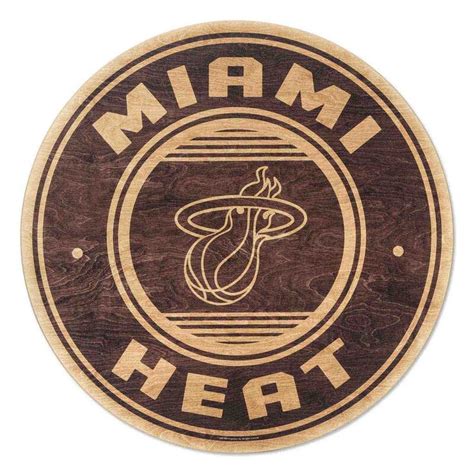 Miami Heat 23'' x 23'' Circle Logo Wood Sign