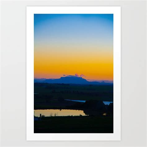 Table Mountain Sunrise Art Print by Ariel V. Photography | Society6