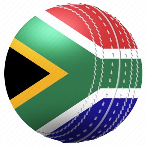 Africa Ball Cricket Exercise Game South Tournament Icon