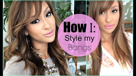 How To Style Your Bangs Easy Youtube