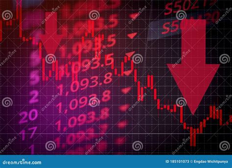 Recession Economy Stock Crash Red Market Trade War Economic World