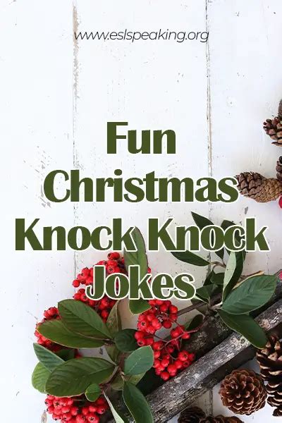 20+ Best Christmas Knock Knock Jokes for Holiday Season