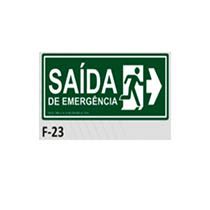 Placa De Identifica O Sa Da De Emerg Ncia A Direita F X C