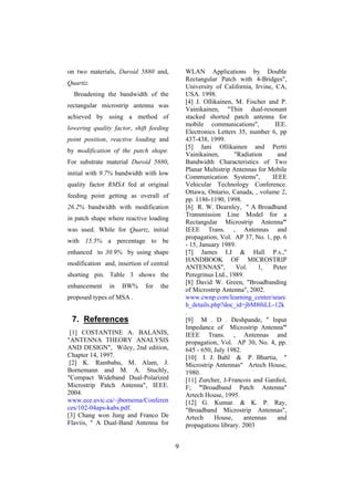 Design And Simulation Of Broadband Rectangular Microstrip Antenna PDF