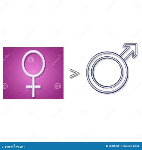 Male Female Sex Symbols Healthcare Science Medical Treatment Organ Stock Illustration