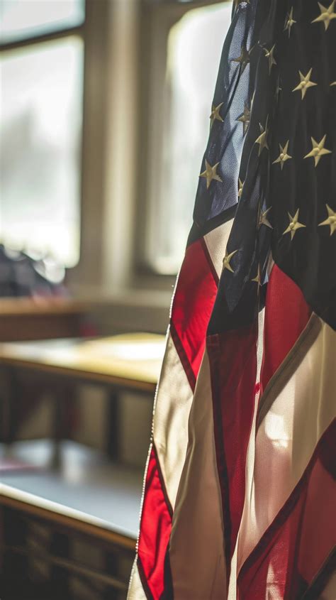 American Flag In Classroom United States Flag Indoors Patriotic Classroom Decor U S Flag