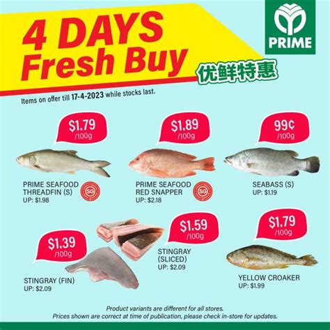 Prime Supermarket 4 Days Fresh Buy Promotion Valid Until 17 April 2023