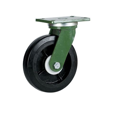 Industrial Casters Heavy Duty Swivel Soft Rubber Trolley Casters 5 6 8