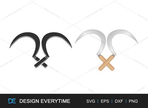 Cross Sickle Svg Sickle Vector Svg Graphic By Designeverytime