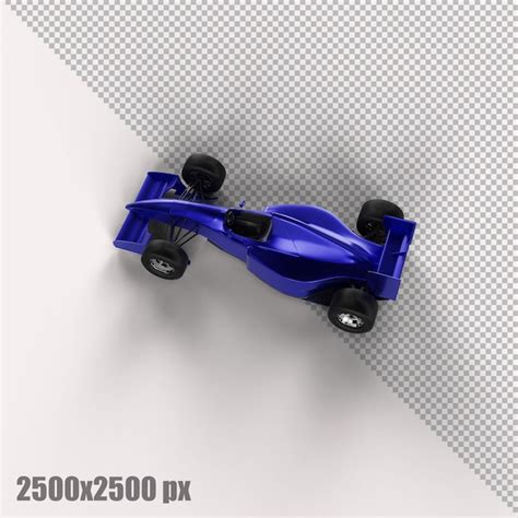 Coche De F Rmula Uno Azul Realista En Render D Archivo Psd Premium