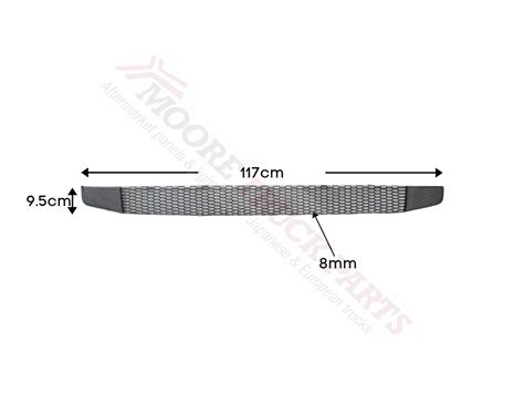 Lower Grille Mesh Lower With 8mm Holes Low Bar G R Series 10