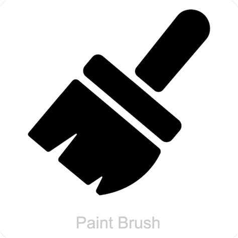 Premium Vector Paint Brush And Palette Icon Concept