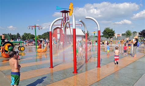 Municipal Splashpad Designs Landscape Architecture Ayres Associates