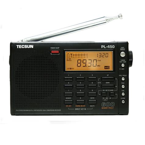 Tecsun Pl Portable Radio Fm Stereo Dual Conversion Mw Lw Pll