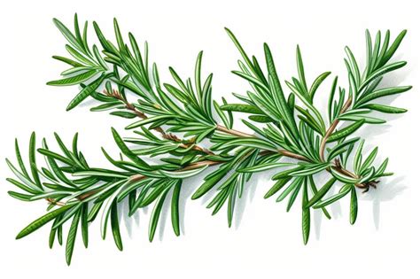 Premium AI Image | a drawing of a branch of a pine tree.