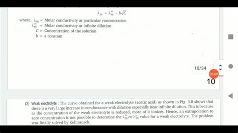 Xii Chem Kohlrausch S Law Of Independent Migration Youtube