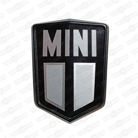 Badge Mini Bonnet Silverblack Approx 85 88 Somerford Mini Mini S