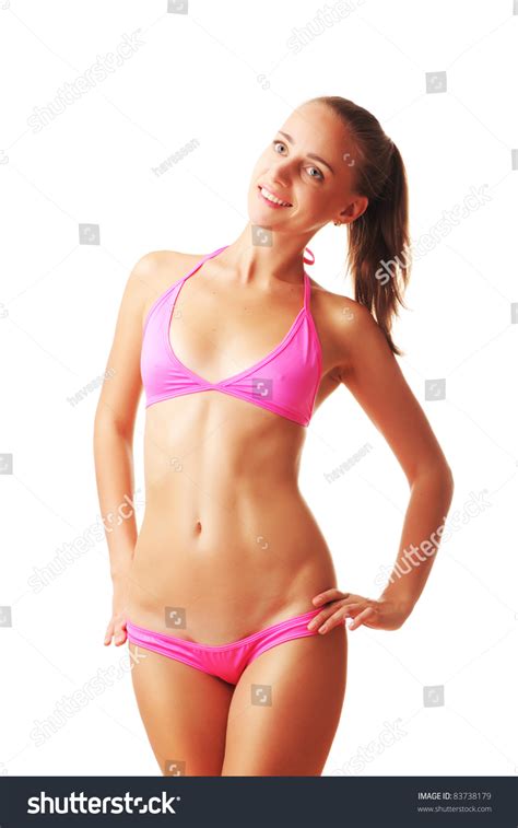 Sexy Tan Woman Bikini Isolated On Stock Photo Edit Now