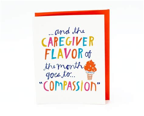 Caregiver Card Caregiver Appreciation Caregiver T Etsy