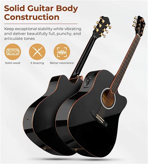 Buy Acoustic Electric Guitar 41 Inch Full Size Acoustic Guitar Cutaway