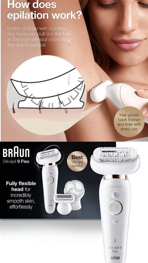 Braun Epilator Silk épil 9 9 030 with Flexible Head Facial Hair