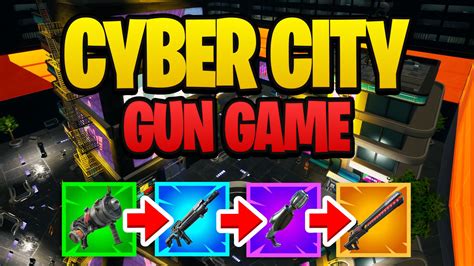 Cyber City Gungame 9432 0320 0319 By Bullseye Fortnite Creative Map