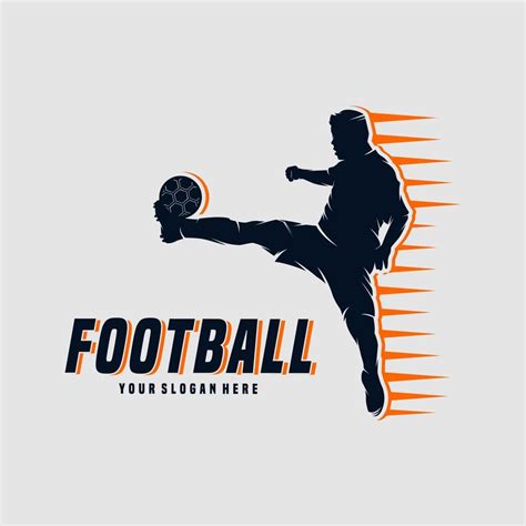 Soccer and Football Player Man Logo Design 11223853 Vector Art at Vecteezy