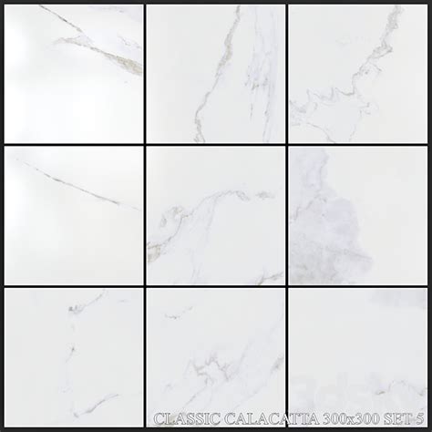 Yurtbay Seramik Classic Calacatta 300x300 Set 5 Tile 3d Model