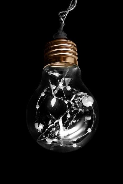 Premium Photo | Light bulb on black