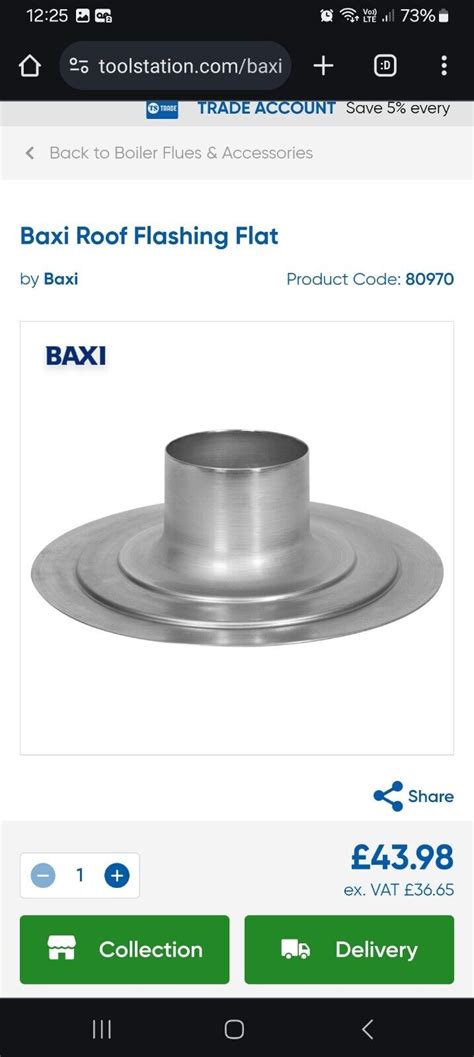 X Baxi Multifit Mm Flat Roof Flashing Ebay