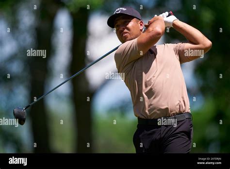 Xander Schauffele Of The United States In Action During Fourth Round Of