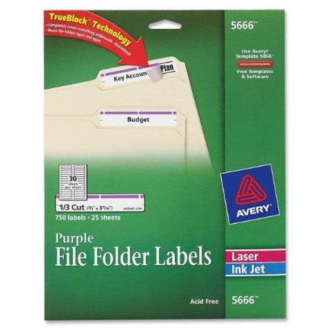 Avery TrueBlock File Folder Labels 2 3 X 3 7 16 750 Printable