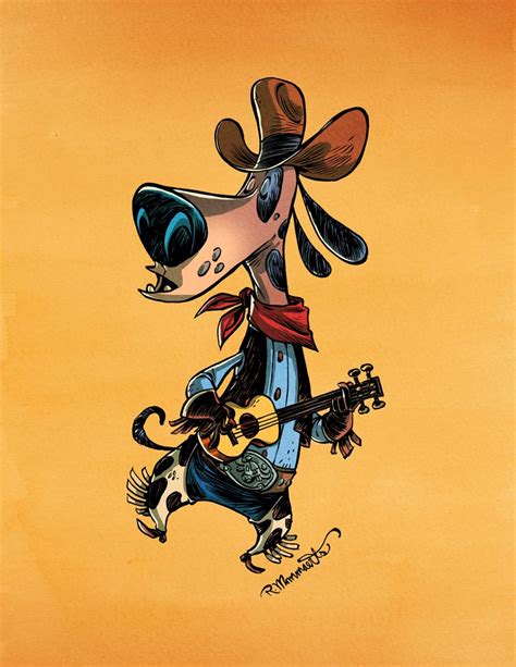 Cowboy Dog by RobbVision on deviantART | Dog art, Cat vs dog, Animal illustration