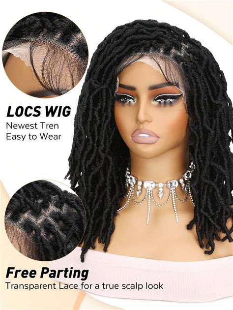 Full Lace Faux Locs Wig Braided Wigs For Black Women Knotless Nu Locs