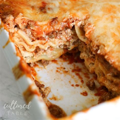 Recipe For Lasagna Without Ricotta Or Cottage Cheese | Deporecipe.co