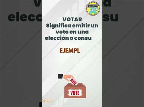 Palabras Homófonas Votar vs Botar Spanish Vocabulary YouTube