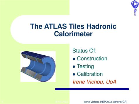 Ppt The Atlas Tiles Hadronic Calorimeter Powerpoint Presentation