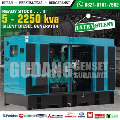 Jual Super Silent Genset Cummins 135 Kva Stamford Jual Genset