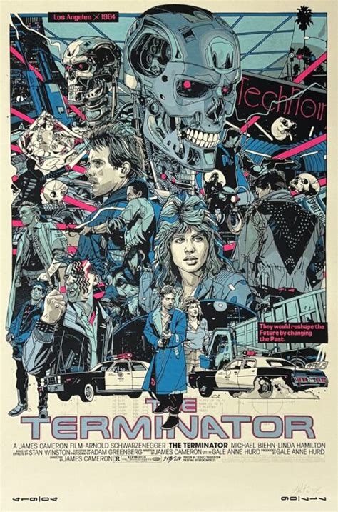 The Terminator Movie Poster - Arnold Schwarzenegger - Tyler Stout