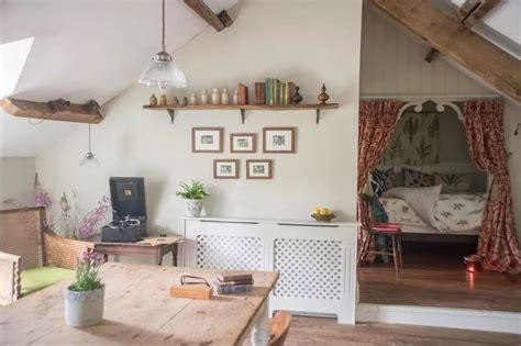 The vintage hayloft conversion with its own balcony…