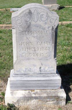 Sophronia Essary Gann Memorial Find A Grave