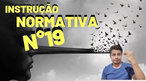 NOVA INSTRUÇÃO NORMATIVA N19 2 DE JUNHO 2023 YouTube