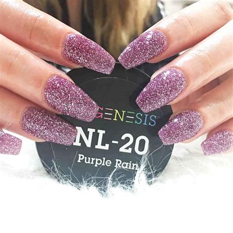 Nl 20 Purple Rain Nail Purple Powder Nails Summer Nail Polish